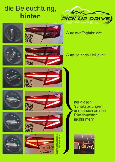 Fabia, Beleuchtung, hinten